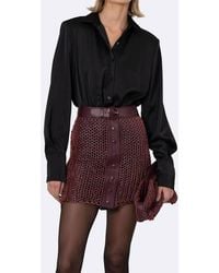 NonChalant Label - Larissa Button Down Bodysuit - Lyst