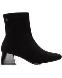 Xti - Suede Heeled Ankle Booties By - Lyst