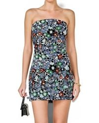 Endless Rose - Floral Sequin Strapless Dress - Lyst