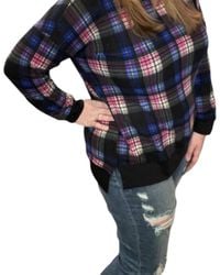 Honeyme - Colorful Plaid Weekender Tee - Lyst