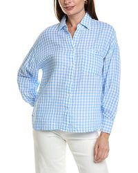 Stateside - Gingham Doublefaced Gauze Oversized Shirt - Lyst