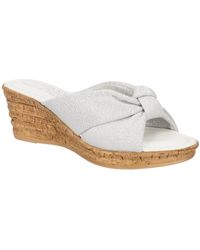 TUSCANY by Easy StreetR - Jolanda Criss-cross Knot-front Wedge Sandals - Lyst