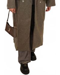 In-Loom - Double Breasted Lapel Duster Coat - Lyst