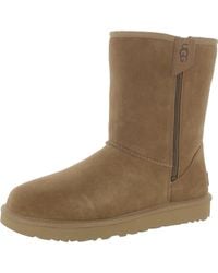 UGG - Classic Short Bailey Suede Cozy Winter & Snow Boots - Lyst