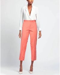 DSquared² - High Waist Cropped Straight Leg Pants - Lyst
