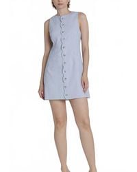AUREUM - Marisol Scalloped Mini Dress - Lyst