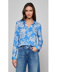 L'Agence - Holly Button Down Blouse - Lyst