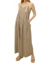 Before You - Striped Cotton Jumpsuit - Lyst