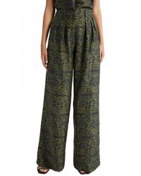 Ulla Johnson - Charlie Silk High Waist Wide Leg Pant - Lyst