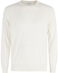 Kangra - Crew Neck Merino Wool Sweater - Lyst