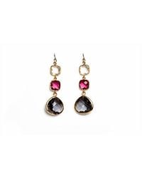 Avenue Chic - Three Drop Earrings - Lyst