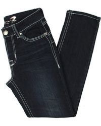 Seven7 - Denim Dark Wash Straight Leg Jeans - Lyst