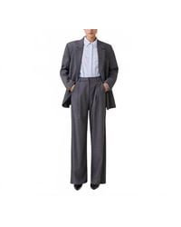 Suncoo - Jonas Full Leg Soft Pleated Trousers - Lyst