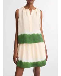 Vince - Dip-Dye Sleeveless A-Line Top - Lyst