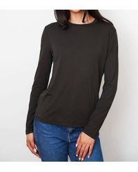 Majestic Filatures - L/s Semi Relaxed Crew Tee - Lyst