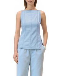 Closed - Strappy Denim Top - Lyst