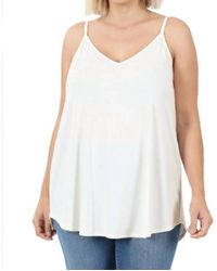 Zenana - Reversible Spaghetti Strap Tank Top - Lyst