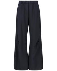 Laminar - Wide-Leg Wool Blend Trousers - Lyst