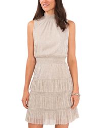 Msk - Petites Metallic Knee Cocktail And Party Dress - Lyst