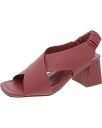 Kenneth Cole - Nancy Faux Leather Criss-cross Slingback Sandals - Lyst