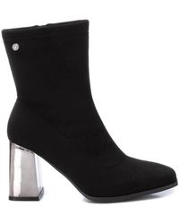 Xti - Casual Suede Booties - Lyst