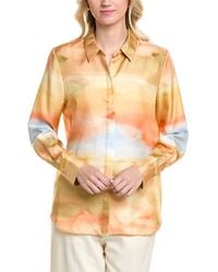 Lafayette 148 New York - Scottie Silk Blouse - Lyst