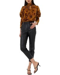 French Connection - High Rise Slim Trouser Pants - Lyst