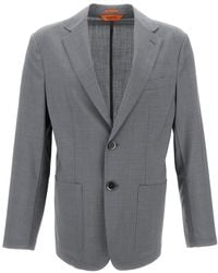 Barena - Single-Breasted Wool Jacket With Notched Lapel - Lyst
