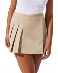 Astr - Chana Pleated Wrap Mini Skirt - Lyst