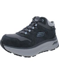 Skechers - Max Cushioning Arch Fit Suede Composite Toe Work & Safety Boots - Lyst