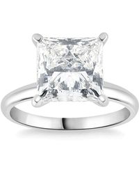 Pompeii3 - 2 1/2ct Princess Cut Solitaire Diamond Engagement Ring 14k White Gold Lab Grown - Lyst