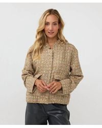 EsQualo - Tove Tweed Bomber Jacket - Lyst
