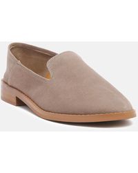 Rag & Co - Oliwia Taupe Classic Suede Loafers - Lyst