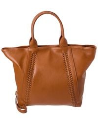 Persaman New York - Freya Whipstitched Leather Tote - Lyst