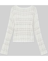 Lafayette 148 New York - Cotton-silk & Wool Boucl?? Sweater - Lyst