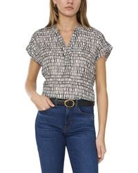 Vince Camuto - V Front Placket Blouse - Lyst
