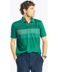 Nautica - Sustainably Crafted Navtech Striped Classic Fit Polo - Lyst