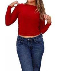 Tresser - Celeste Open Back Cowl Top - Lyst