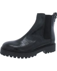 Kenneth Cole - Salt Lug Patent Pull On Chelsea Boots - Lyst