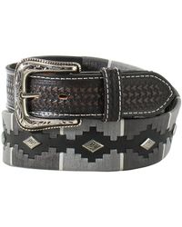 Nocona Belt Co - Laced Leather Diamond Belt - Lyst