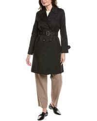 Via Spiga - Double-Breasted Trench Coat - Lyst