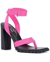 Jessica Simpson - Kielne Square Toe Ankle Strap Heel Sandals - Lyst