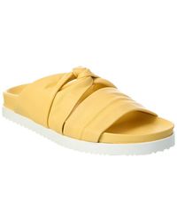 3.1 Phillip Lim - Twisted Leather Pool Slide - Lyst