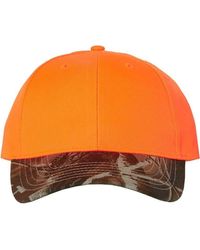 Katia - Solid Crown With Camo Visor Cap - Lyst