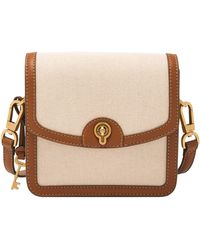 Fossil - Ainsley Cotton And Linen Small Crossbody - Lyst