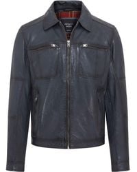 Infinity Leather - Classic Leather Biker Jacket - Lyst