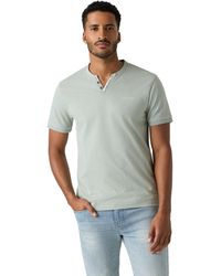 Guess - Ricardo Short-Sleeve Henley Tee - Lyst