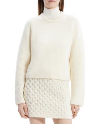 Theory - Felted Ribbed Crewneck Sweater - Lyst