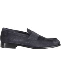 Doucal's - Penny Rubber-Sole Suede Loafers - Lyst