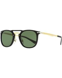 Persol - Oval Sunglasses Po3265s 95/31 Black/gold 50mm - Lyst